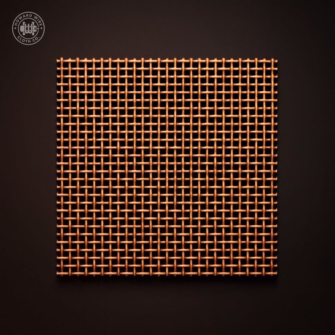 20 Mesh - .016" Wire Diameter - Copper Woven Wire - Howard Wire Cloth Co.