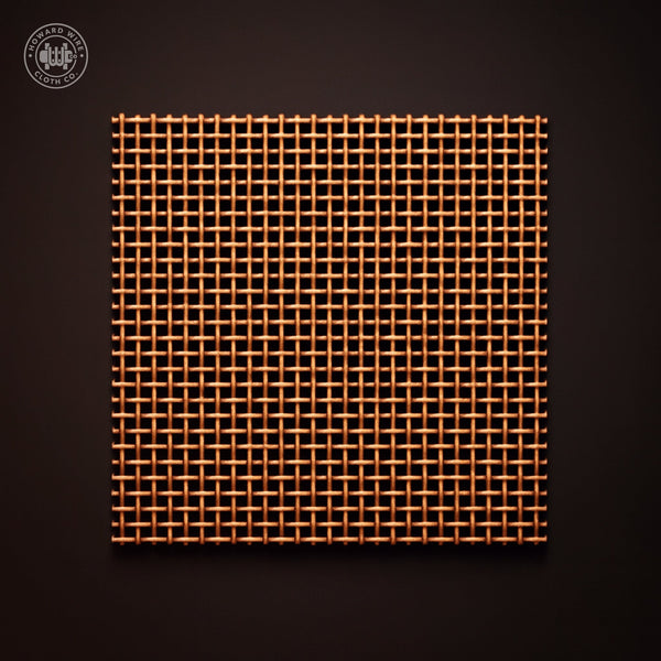 20 Mesh - .016" Wire Diameter - Copper Woven Wire - Howard Wire Cloth Co.