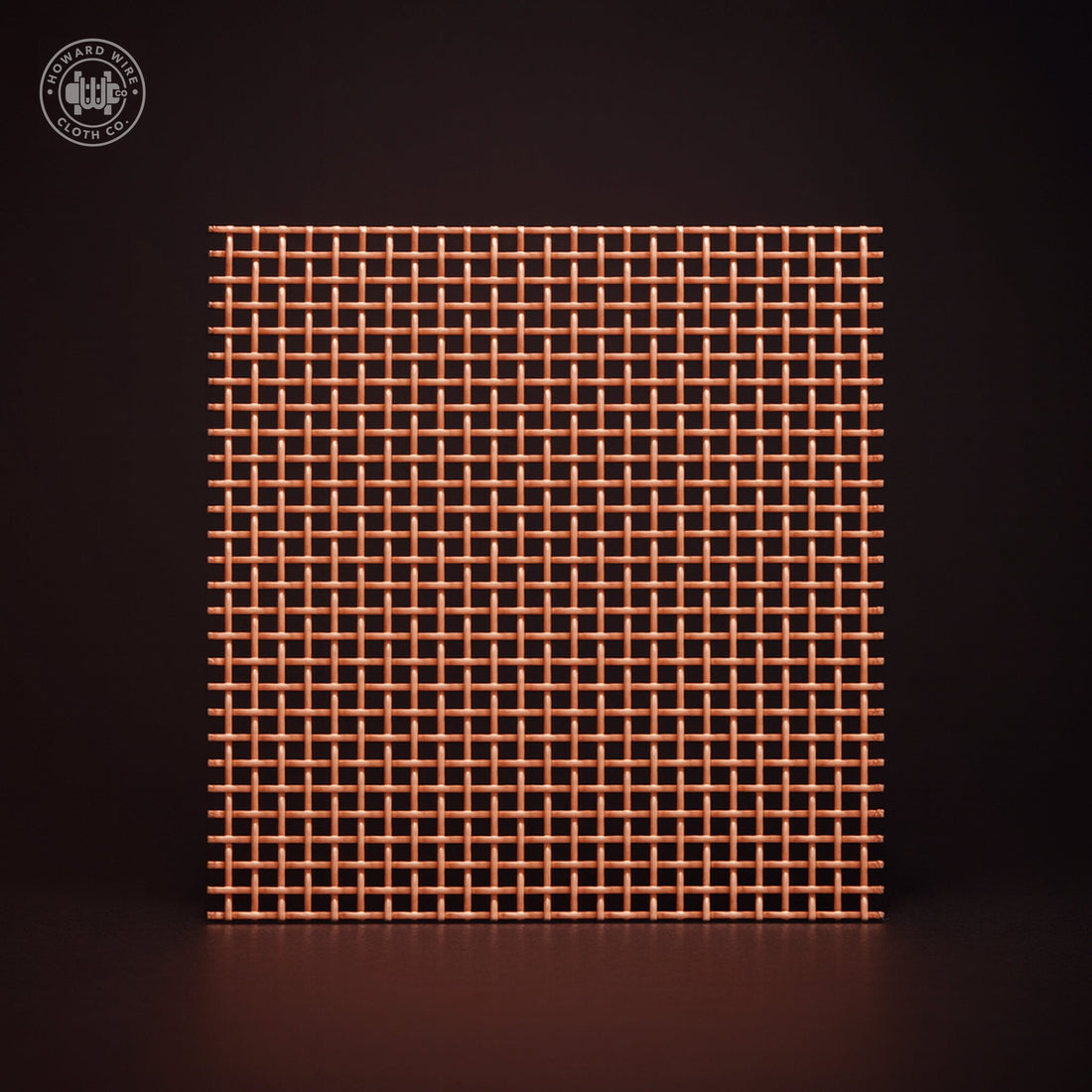 5" × 6" Pure Copper Woven Wire Mesh — 30 Mesh, .020" Wire - Howard Wire Cloth Co.