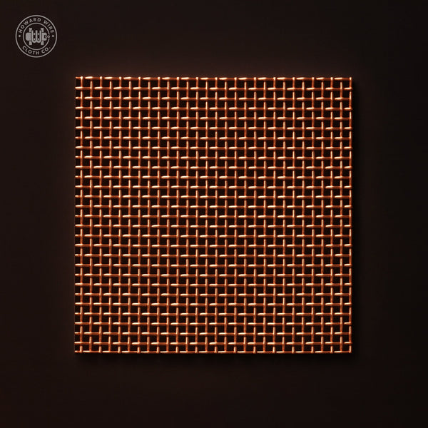 40 Mesh - .010" Wire Diameter - Copper Woven Wire - 36" Wide - Howard Wire Cloth Co.