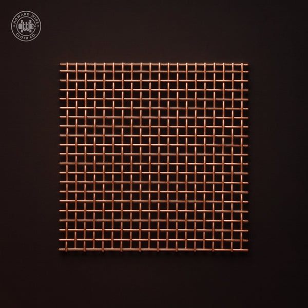 6 Mesh - .035" Wire Diameter - Copper Woven Wire - 36" Wide - Howard Wire Cloth Co.