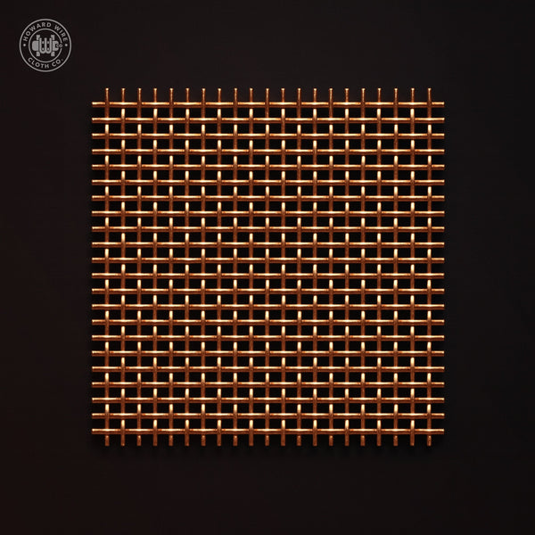 80 Mesh - .0055" Wire Diameter - Copper Woven Wire - 36" Wide - Howard Wire Cloth Co.