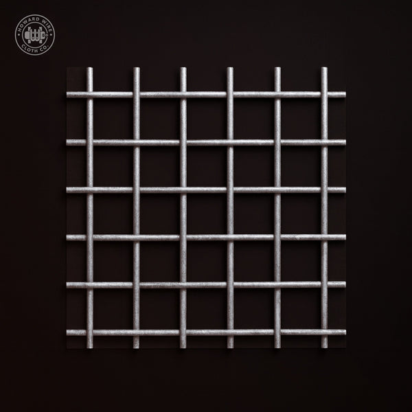 3/4" Mesh - .120" Wire Diameter - Galvanized Woven Wire - 48" Wide - Howard Wire Cloth Co.