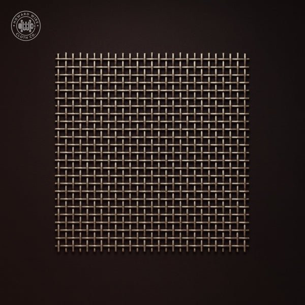 12 Mesh - .023" Wire Diameter - Plain Steel Woven Wire - 36" Wide - Howard Wire Cloth Co.