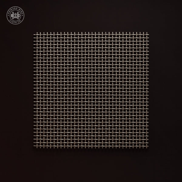 12 Mesh - .028" Wire Diameter - Plain Steel Woven Wire - 36" Wide - Howard Wire Cloth Co.