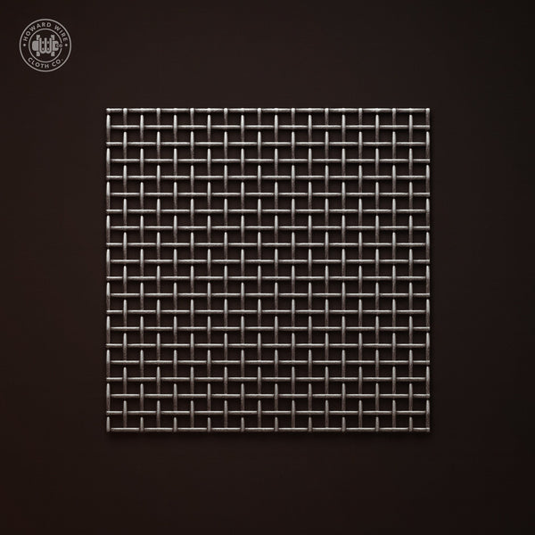 24 Mesh - .014" Wire Diameter - Plain Steel Woven Wire - 36" Wide - Howard Wire Cloth Co.