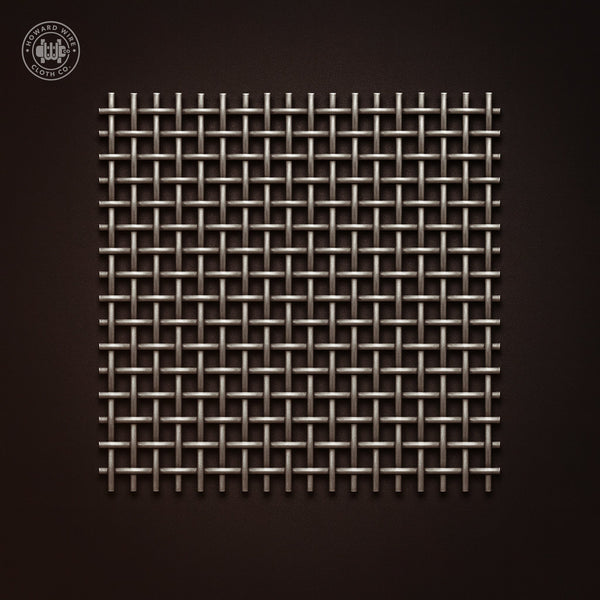 3 Mesh - .047" Wire Diameter - Plain Steel Woven Wire - 48" Wide - Howard Wire Cloth Co.