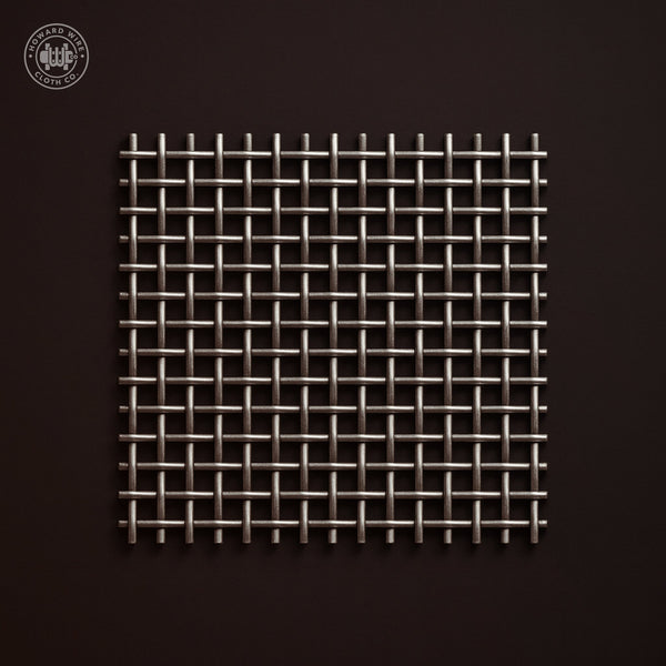 3 Mesh - .080" Wire Diameter - Plain Steel Woven Wire - 48" Wide - Howard Wire Cloth Co.