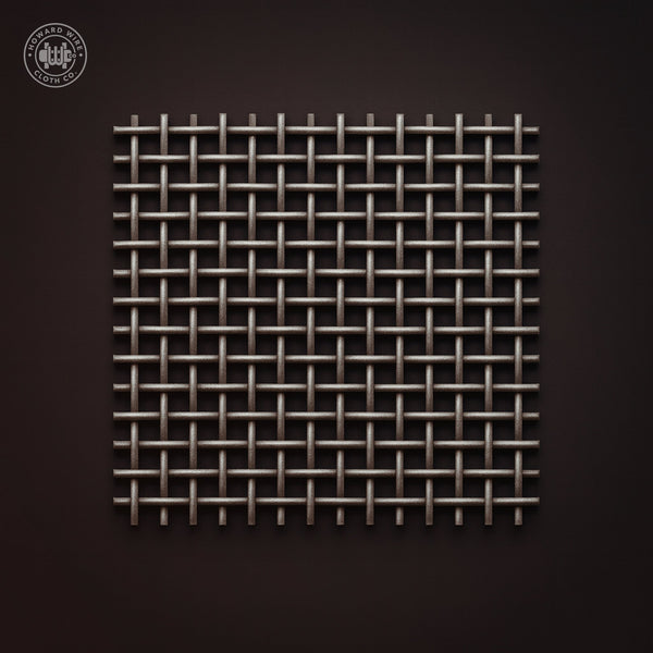 3 Mesh - .092" Wire Diameter - Plain Steel Woven Wire - 48" Wide - Howard Wire Cloth Co.