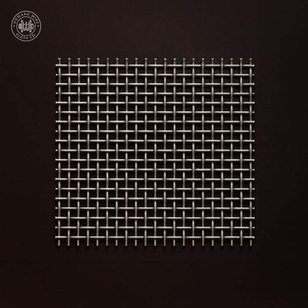 4 Mesh - .063" Wire Diameter - Plain Steel Woven Wire - 48" Wide - Howard Wire Cloth Co.