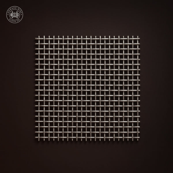 4 Mesh - .080" Wire Diameter - Plain Steel Woven Wire - 48" Wide - Howard Wire Cloth Co.