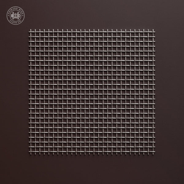 8 Mesh - .032" Wire Diameter - Plain Steel Woven Wire - 48" Wide - Howard Wire Cloth Co.