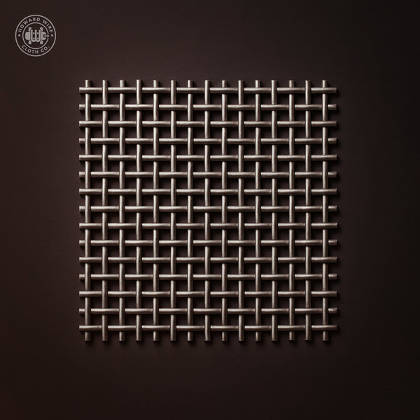 1/4" Mesh - .072" Wire Diameter - Plain Steel Crimped Woven Wire - Howard Wire Cloth Co.