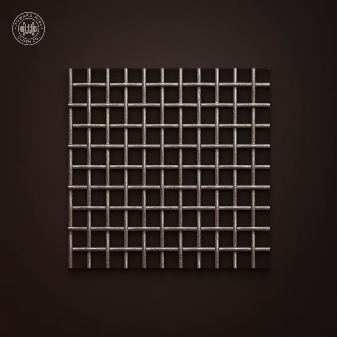3/8" Mesh - .120" Wire Diameter - Plain Steel Crimped Woven Wire - Howard Wire Cloth Co.