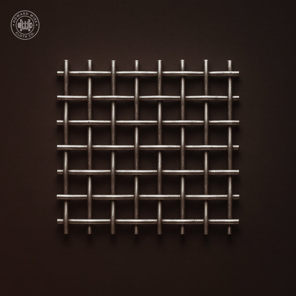 1/2" Mesh - .120" Wire Diameter - Plain Steel Crimped Woven Wire - Howard Wire Cloth Co.