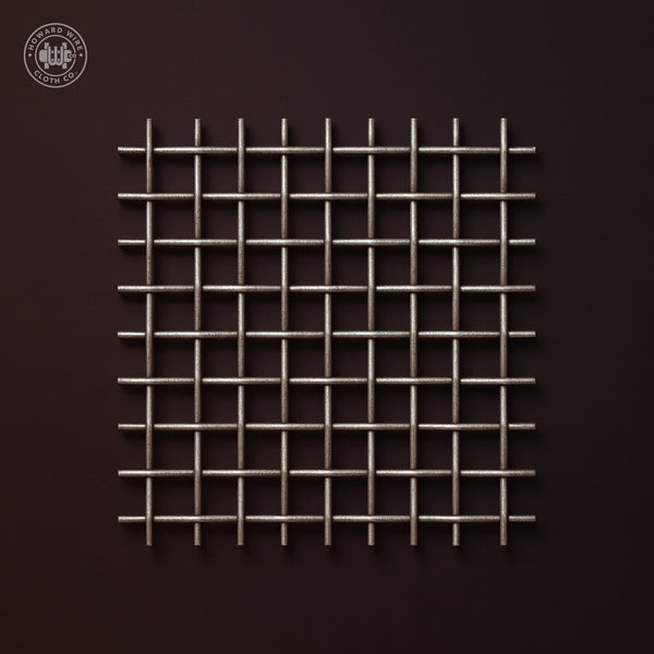 5/8" Mesh - .080" Wire Diameter - Plain Steel Crimped Woven Wire - 36" Wide - Howard Wire Cloth Co.