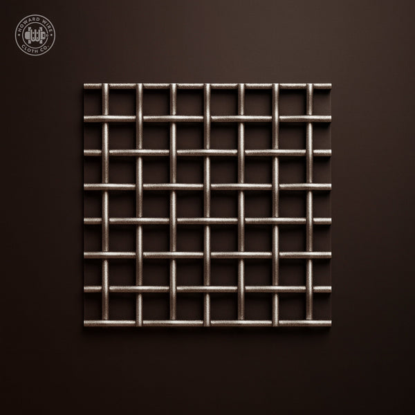 5/8" Mesh - .135" Wire Diameter - Plain Steel Woven Wire - 48" Wide - Howard Wire Cloth Co.