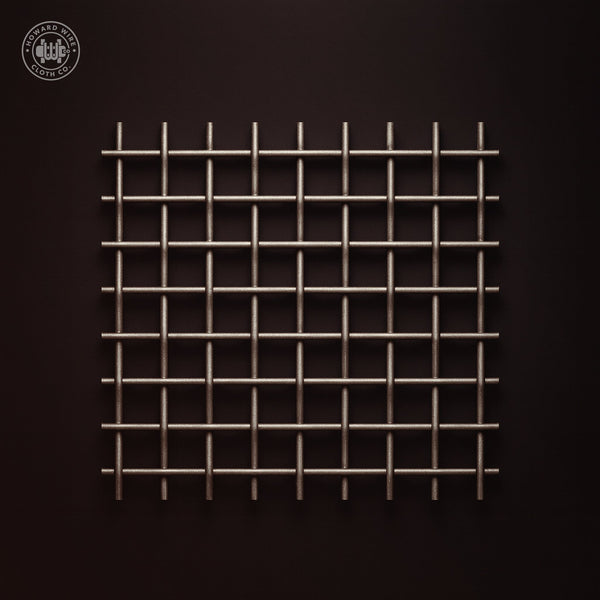 Plain Steel · Woven Wire Mesh · 3/4" · .120" Wire · EU3/4"120N DI - Howard Wire Cloth Co.