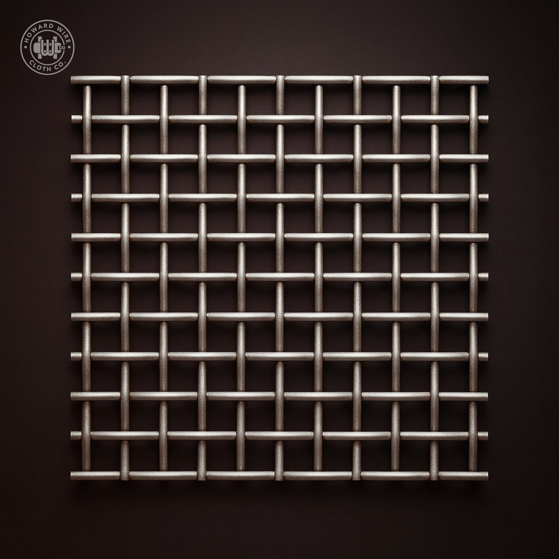 1-1/2" Mesh - .120" Wire Diameter - Plain Steel Crimped Woven Wire - 48" Wide - Howard Wire Cloth Co.