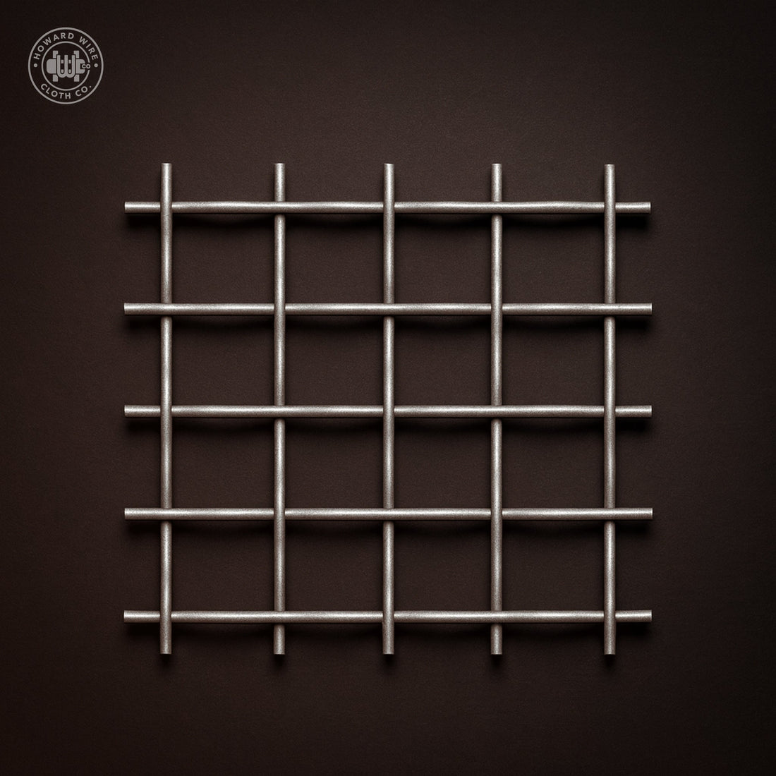 1-1/2" Mesh - .135" Wire Diameter - Plain Steel Lock Crimp Woven Wire - Howard Wire Cloth Co.
