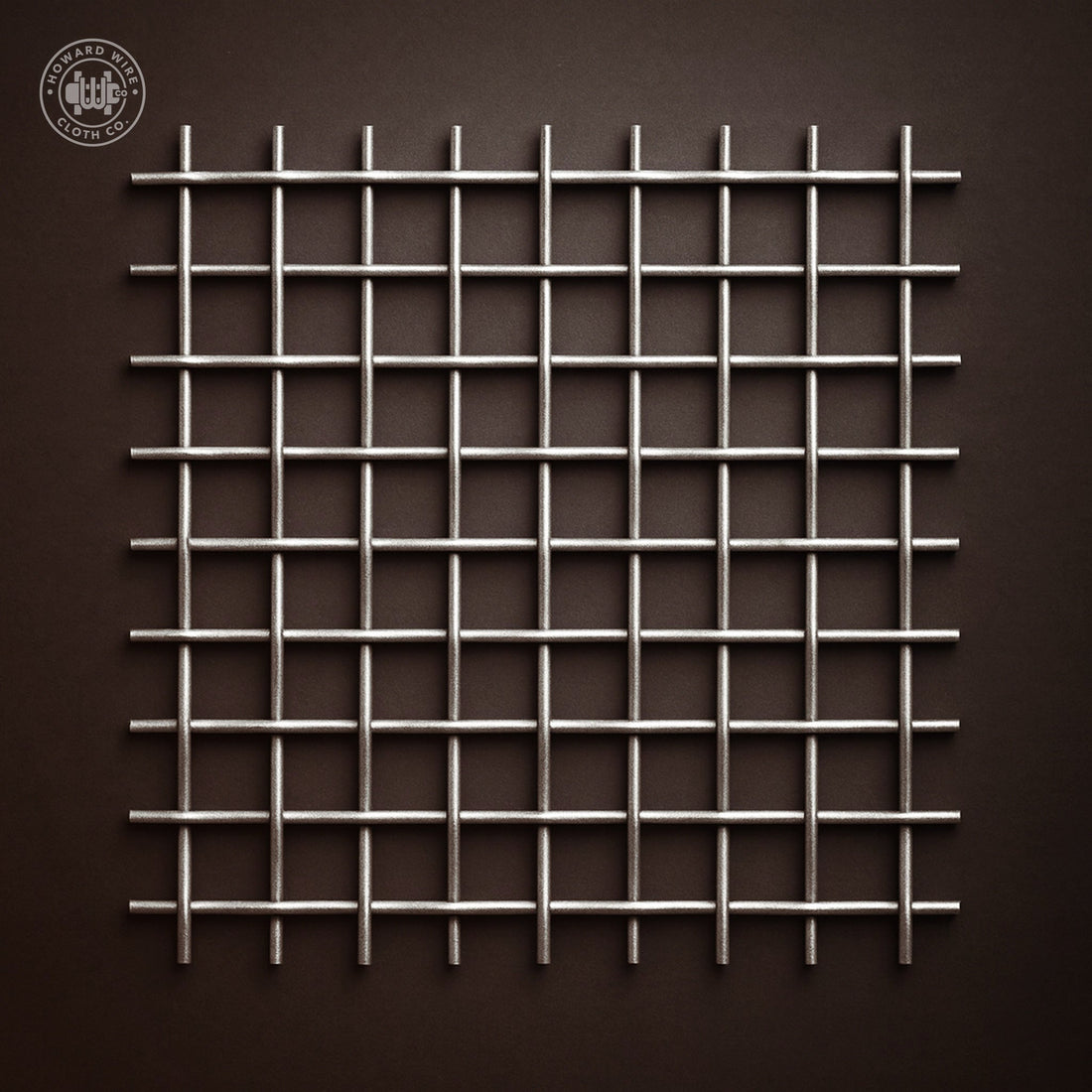 1-1/2" Mesh - .135" Wire Diameter - Plain Steel Crimped Woven Wire - 48" Wide - Howard Wire Cloth Co.