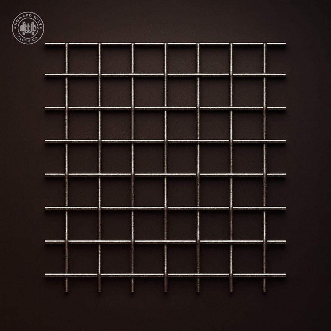 2-1/2" Mesh - .041" Wire Diameter - Plain Steel Woven Wire - 36" Wide - Howard Wire Cloth Co.