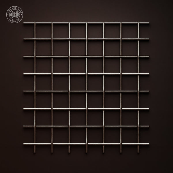 2-1/2" Mesh - .041" Wire Diameter - Plain Steel Woven Wire - 36" Wide - Howard Wire Cloth Co.