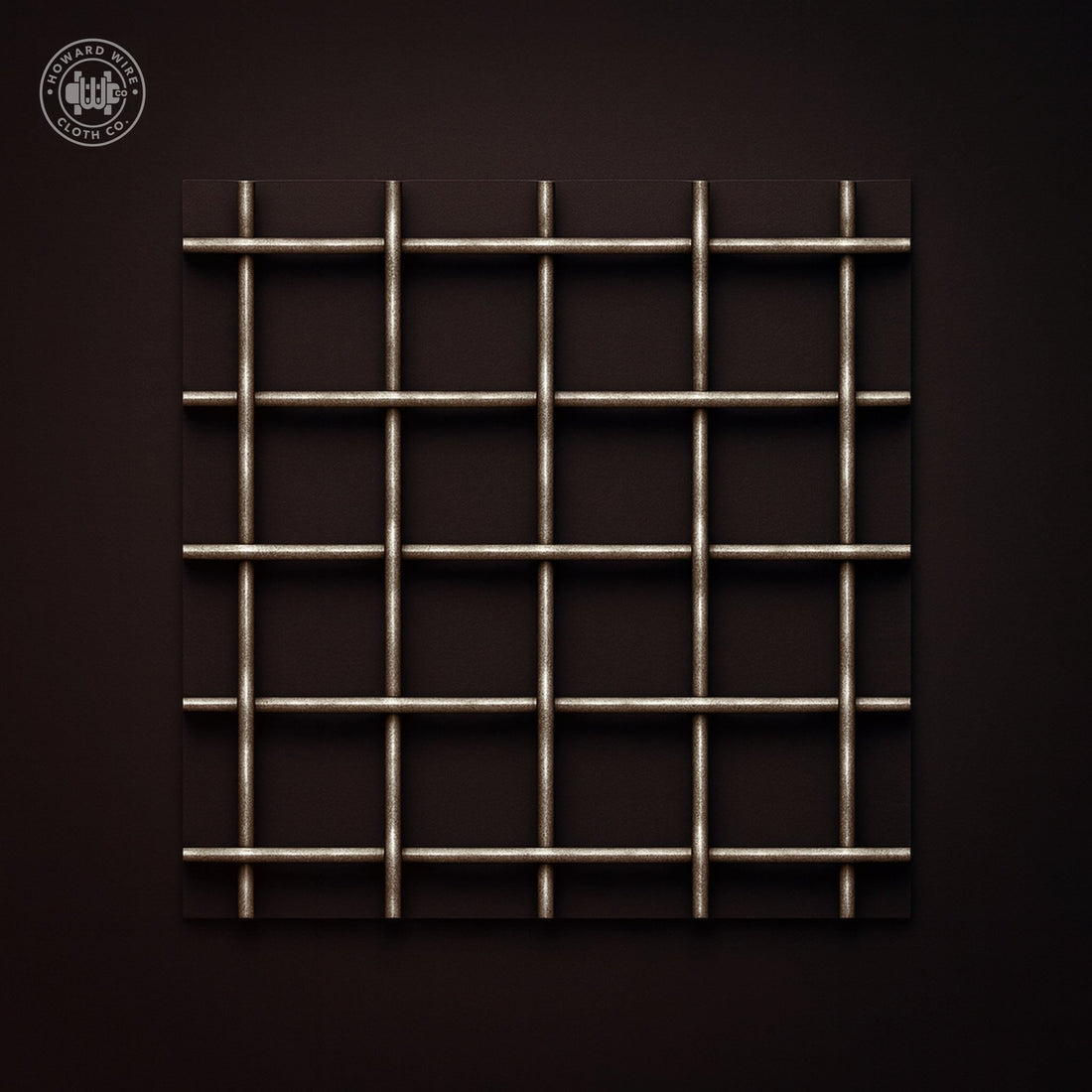 3" Mesh - .250" Wire Diameter - Plain Steel Woven Wire - 48" Wide - Howard Wire Cloth Co.