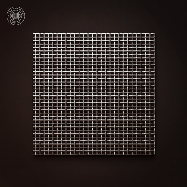 Plain Steel · Woven Wire Mesh · EU12-010-16"-BLK - Howard Wire Cloth Co.
