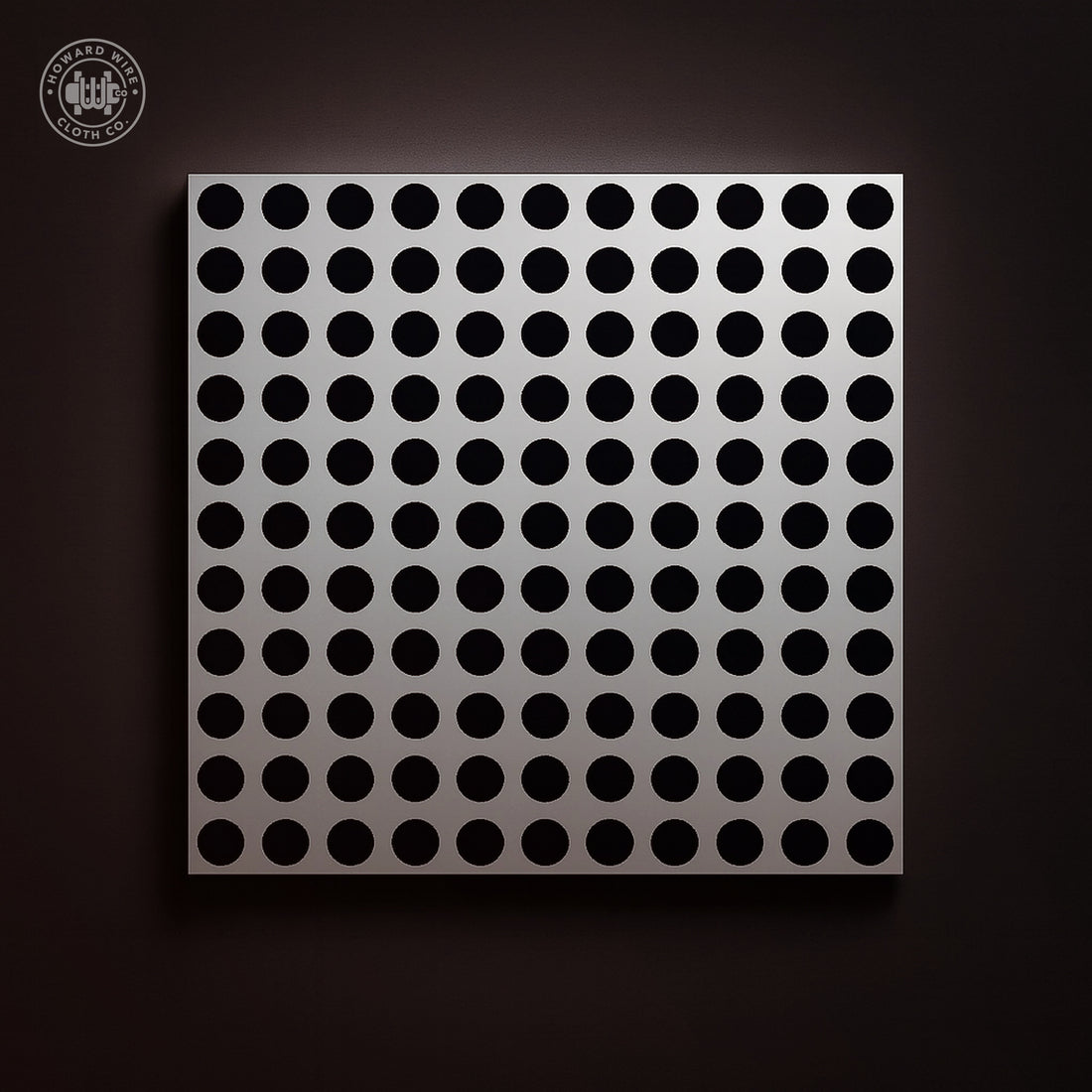 .027" Hole Straight - 26 Gauge - Stainless Steel Type 304 Perforated - 36" x 120" Sheet - Howard Wire Cloth Co.