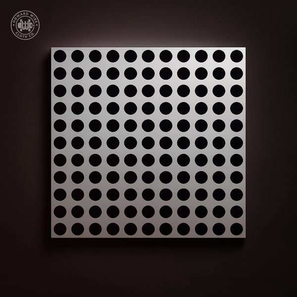 .027" Hole Straight - 26 Gauge - Stainless Steel Type 304 Perforated - 36" x 120" Sheet - Howard Wire Cloth Co.