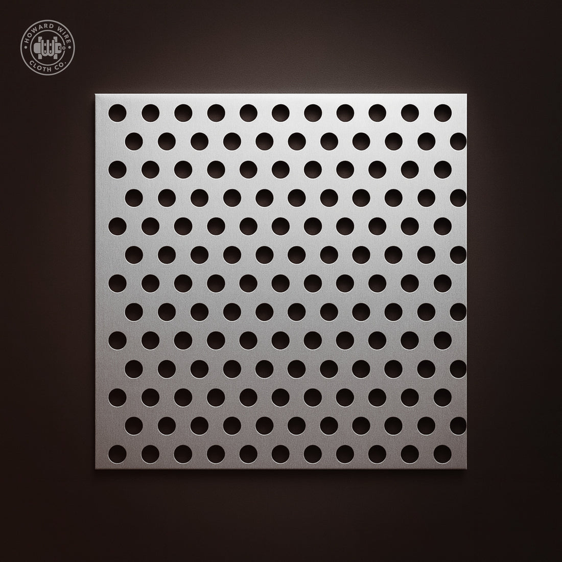 1/16" Hole on 1/8" Staggered - .063" Thick - Aluminum Perforated - 36" x 120" Sheet - Howard Wire Cloth Co.
