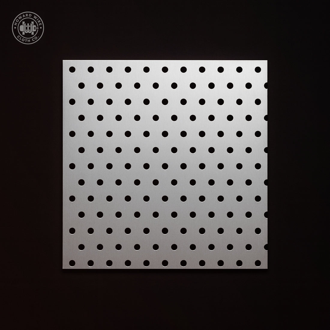 1/16" Hole on 7/32" Staggered - 22 Gauge - Stainless Steel Type 304 Perforated - 48" x 120" Sheet - Howard Wire Cloth Co.