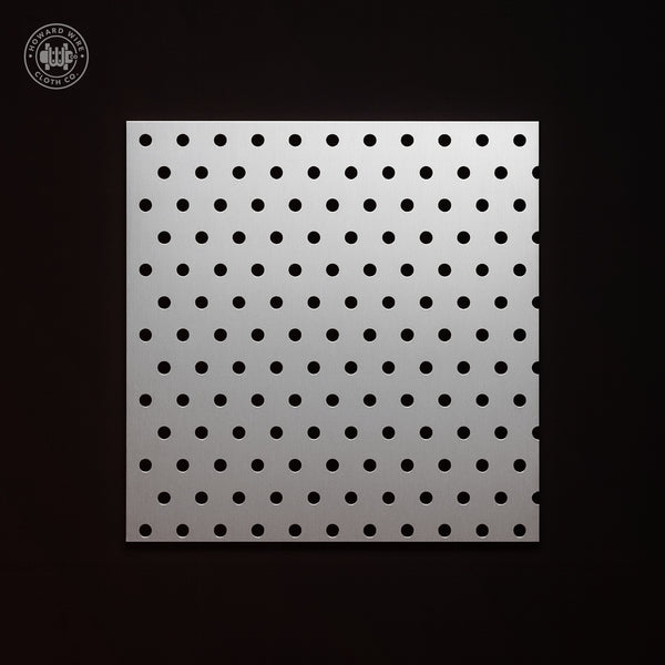 1/16" Hole on 7/32" Staggered - 22 Gauge - Stainless Steel Type 304 Perforated - 48" x 120" Sheet - Howard Wire Cloth Co.
