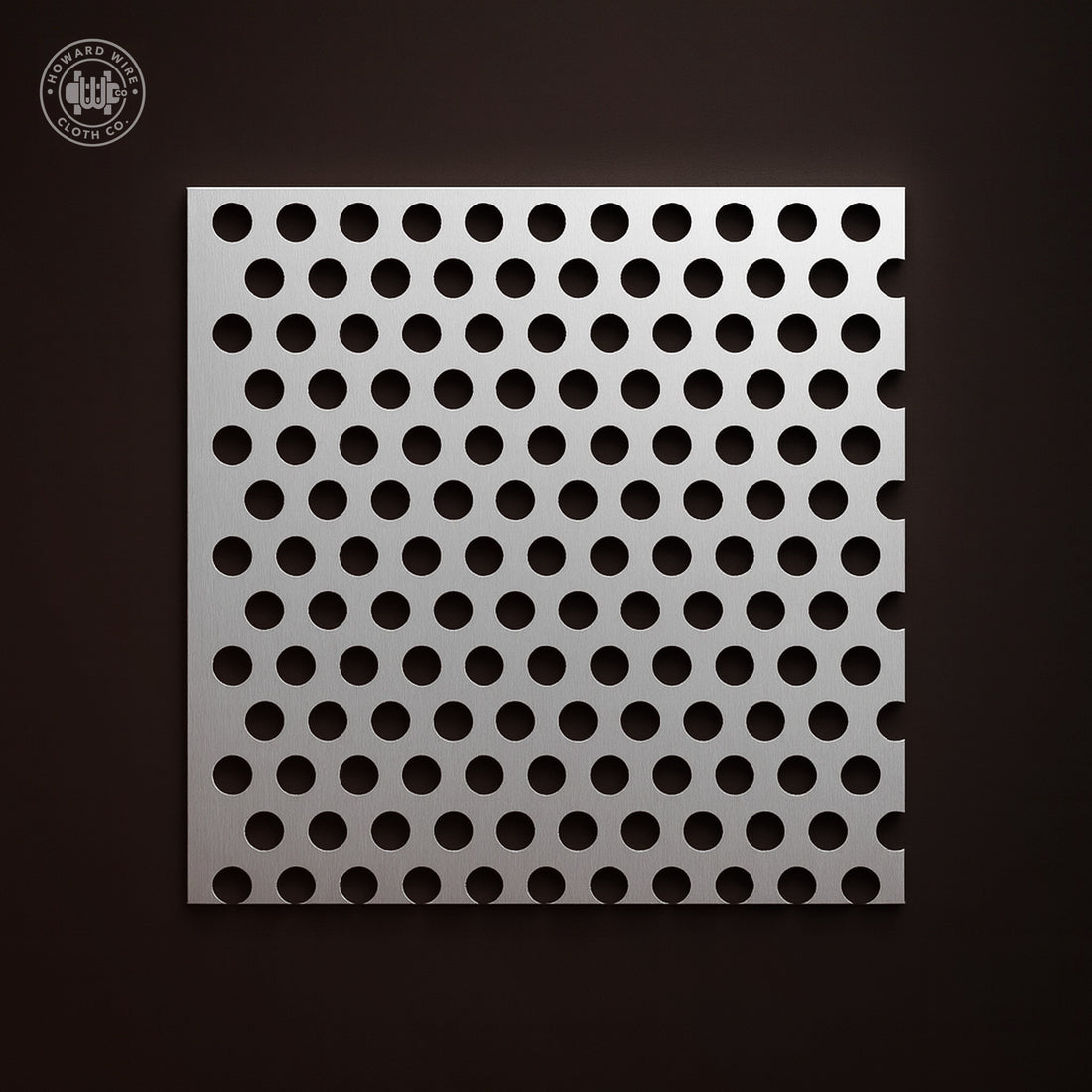 3/64" Hole on 5/64" Staggered - 24 Gauge - Stainless Steel Type 304 Perforated - 36" x 120" Sheet - Howard Wire Cloth Co.