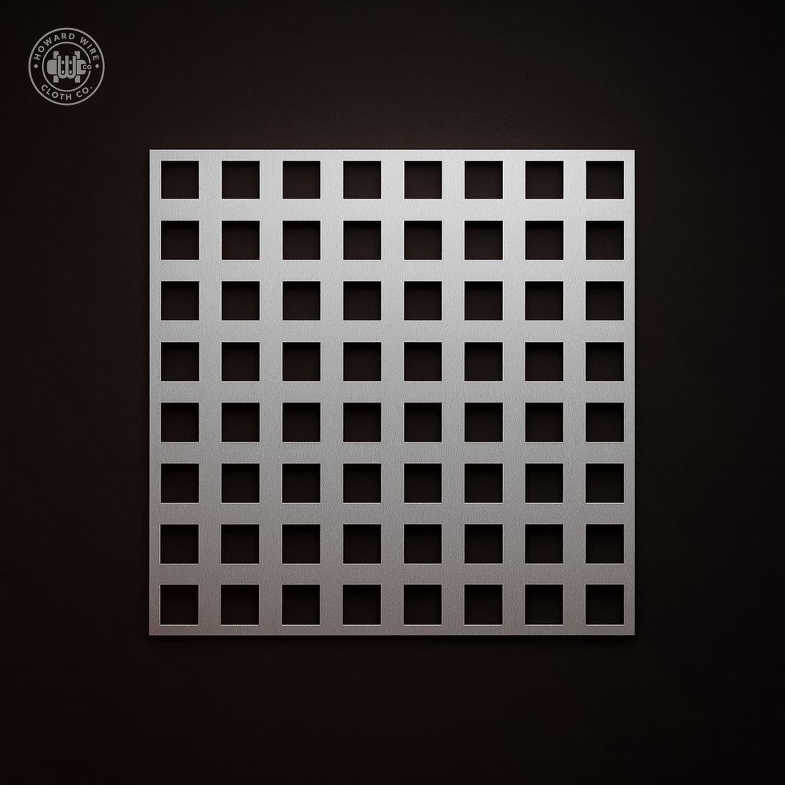 3/8" Square Hole - Plain Steel Perforated - Howard Wire Cloth Co.