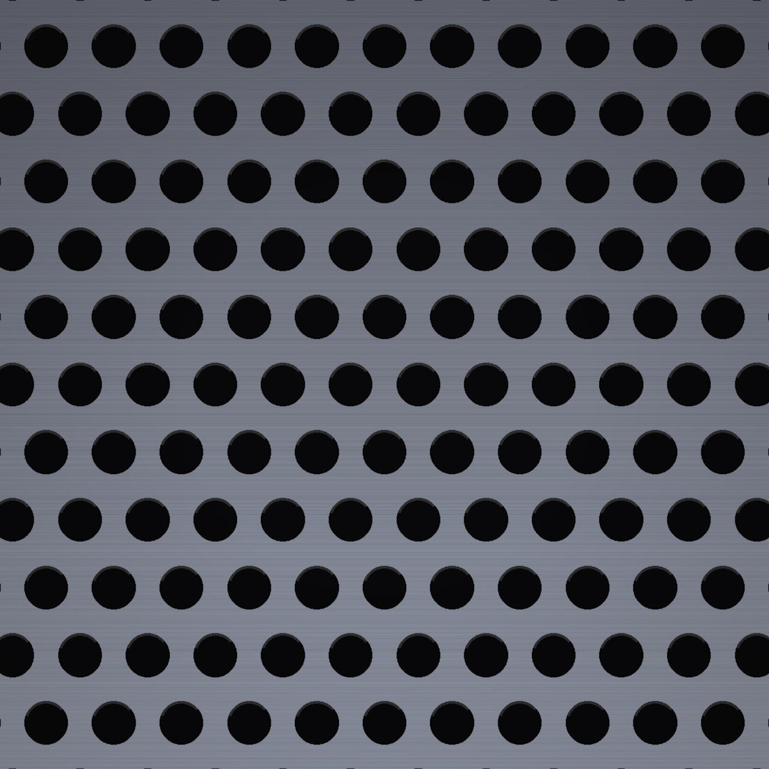 Close-up of 304 stainless steel perforated sheet, .050" round holes on 5/64" staggered centres