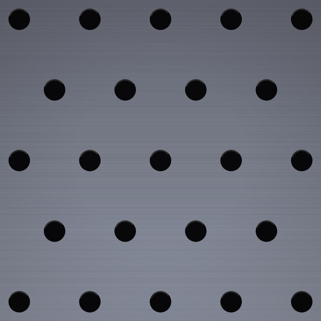 Close-up of 304 stainless steel perforated sheet, 1/16" round holes on 7/32" staggered centres