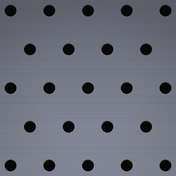 1/16" Hole on 7/32" Staggered – 22 Gauge – Stainless Steel Type 304 Perforated – 48" x 120" Sheet