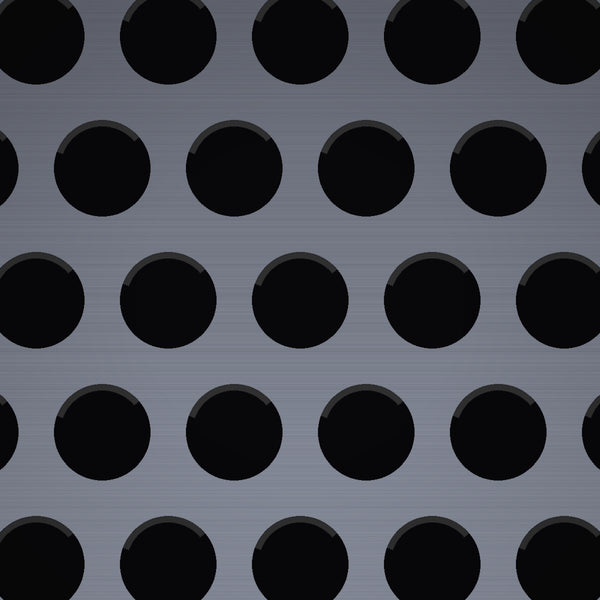 1/2" Hole on 11/16" Staggered – 14 Gauge – Stainless Steel Type 304 Perforated – 48" x 120" Sheet