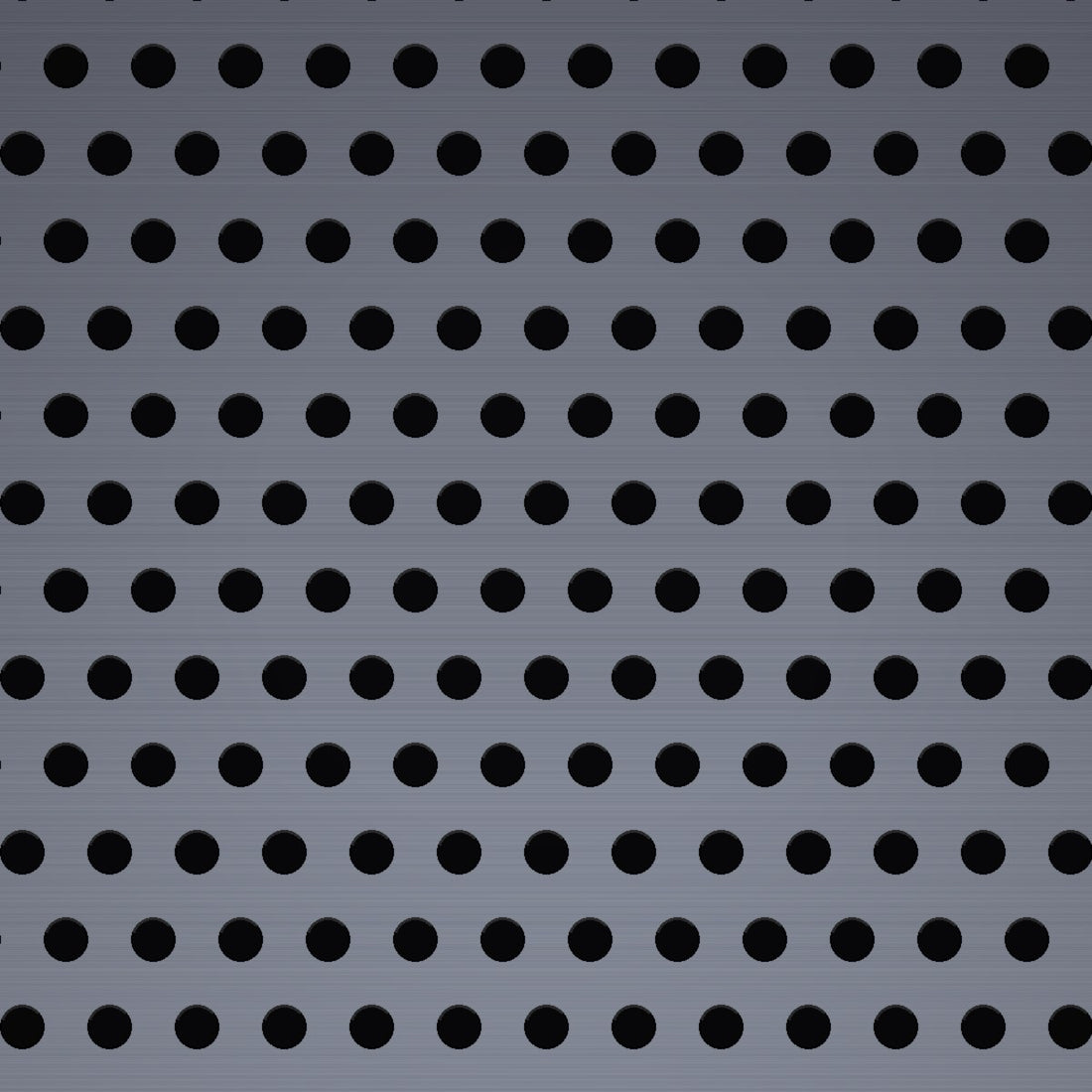 Close-up of 304 stainless steel perforated sheet, 1/32" round holes on 1/16" staggered centres