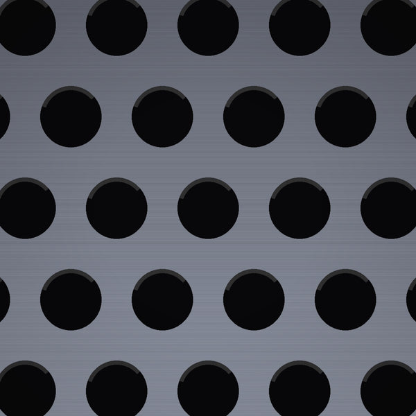 1/8" Hole on 3/16" Staggered – 18 Gauge – Stainless Steel Type 304 Perforated – 36" x 120" Sheet