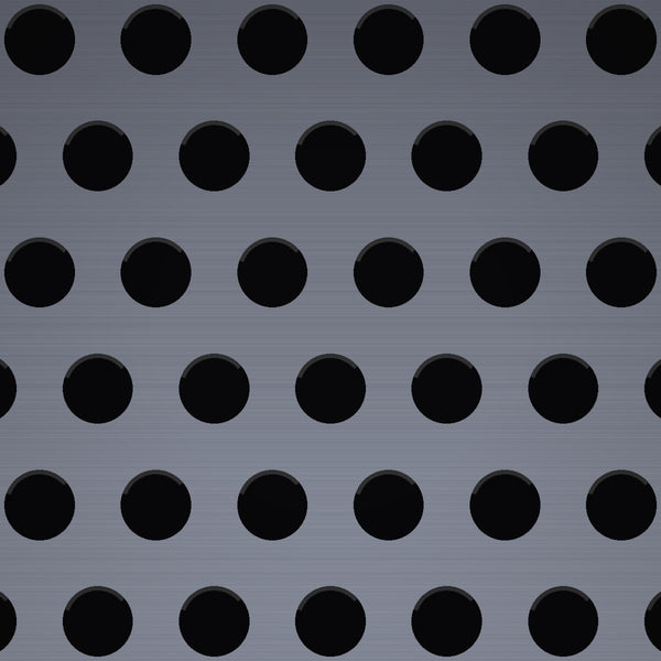 3/32" Hole on 5/32" Staggered – 22 Gauge – Stainless Steel Type 304 Perforated – 36" x 120" Sheet