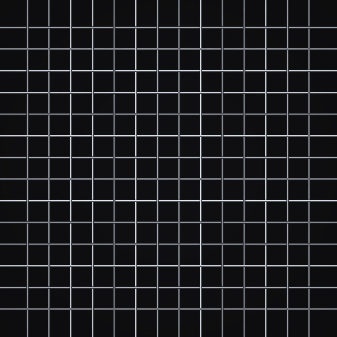 Close-up of 304 stainless steel crimped woven wire mesh, 100 mesh, in .0011" wire