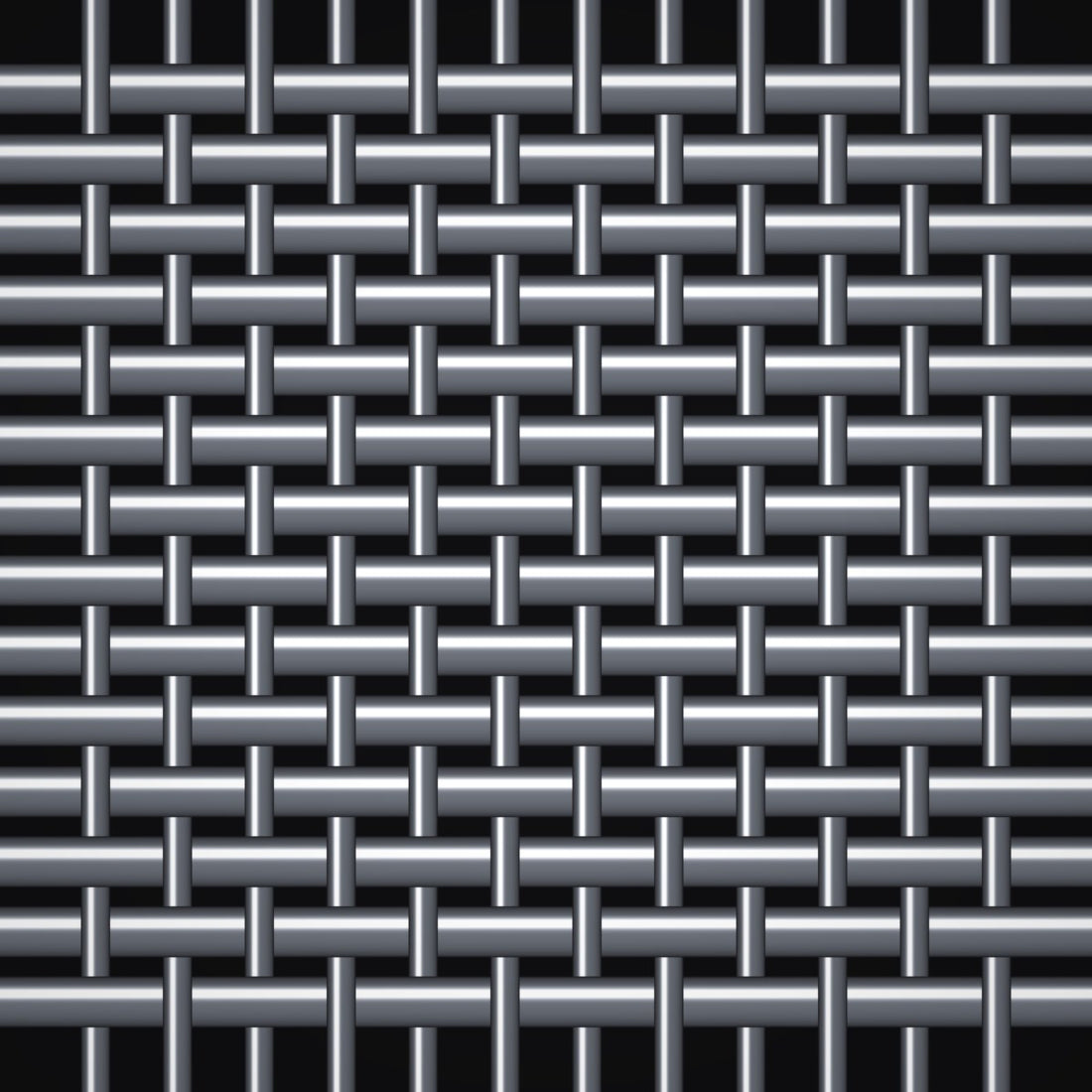 Close-up of 304 stainless steel woven wire mesh, 12 x 64 mesh