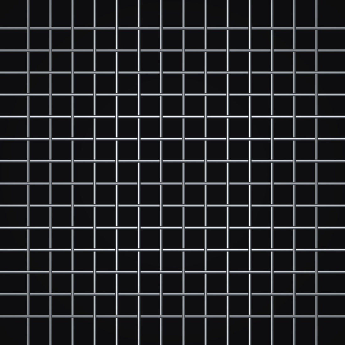 Close-up of 304 stainless steel crimped woven wire mesh, 16 mesh, in .009" wire