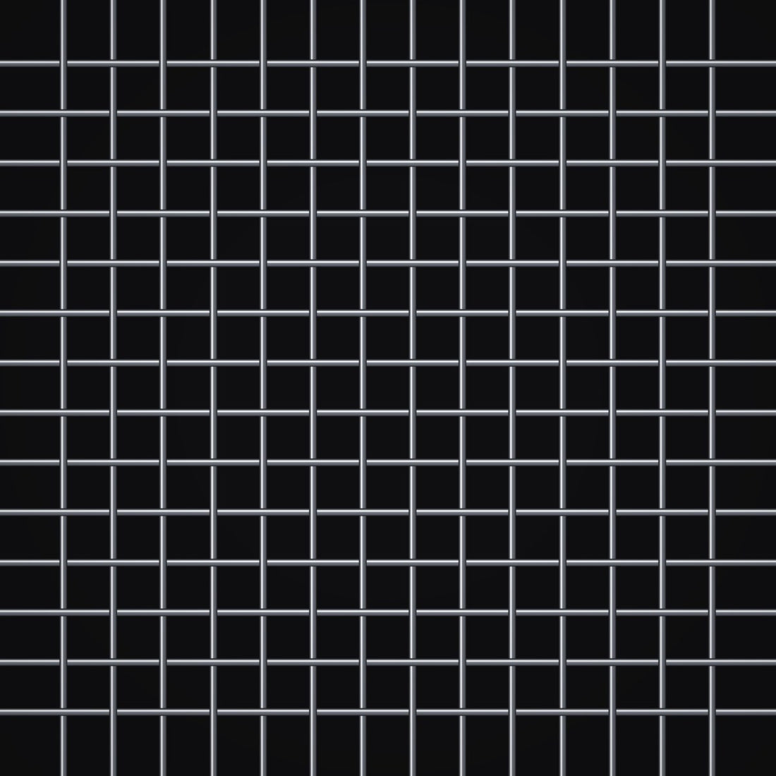 Close-up of 304 stainless steel crimped woven wire mesh, 18 mesh, in .009" wire