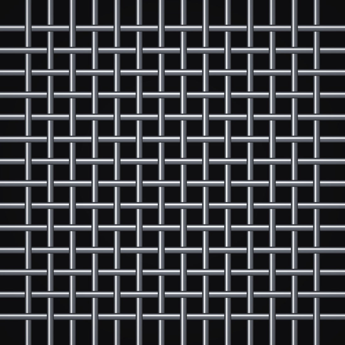 Close-up of 304 stainless steel crimped woven wire mesh, 18 mesh, in .017" wire