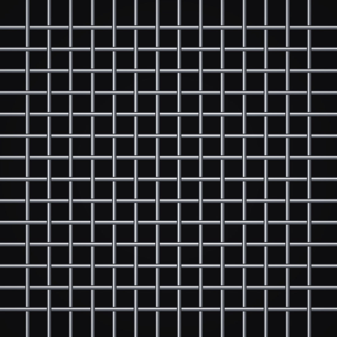 Close-up of 304 stainless steel crimped woven wire mesh, 28 mesh, in .0075" wire
