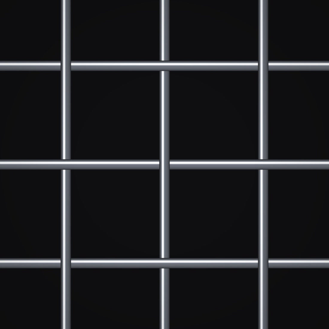 Close-up of 304 stainless steel crimped woven wire mesh, 3/4" square openings, in .080" wire
